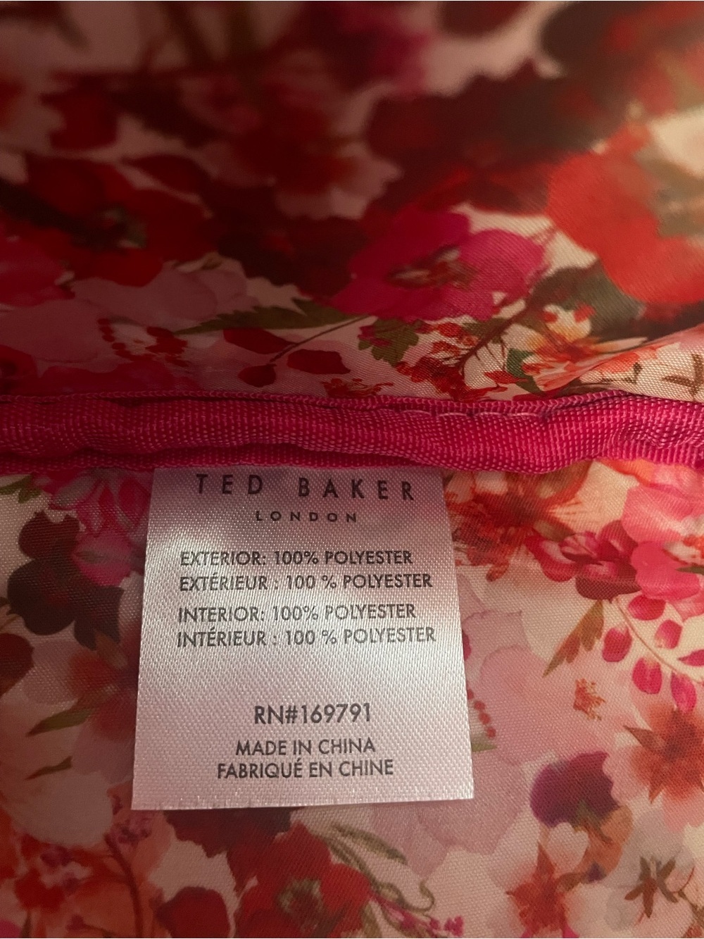 NWT - Ted Baker Blue Cosmetic Bag - Picture 5 of 7